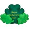Northlight LED Lighted Inflatable Happy St. Patrick's Day Triple Shamrock Outdoor Decoration - 60"